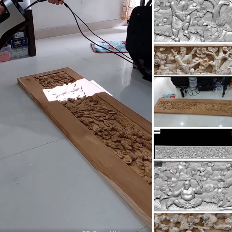 เครื่องสแกน 3D แบบพกพา 30 Fps 1,500,000 จุด/วินาที สำหรับการจำลองการสร้างแบบจำลอง 3 มิติที่มีความแม่นยำสูง