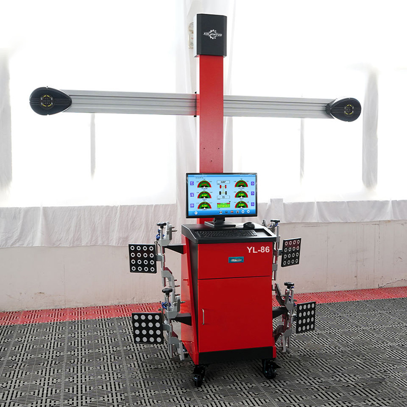 การจัดตำแหน่งด้วยเลเซอร์การปรับการติดตามอัตโนมัติของกล้อง 3D ระบบตั้งศูนย์ล้อสี่ล้อ