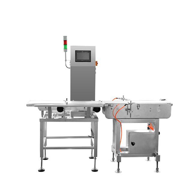 เครื่องตรวจสอบน้ำหนักสายพานลำเลียงสแตนเลสสำหรับแท็บเล็ตและขวด