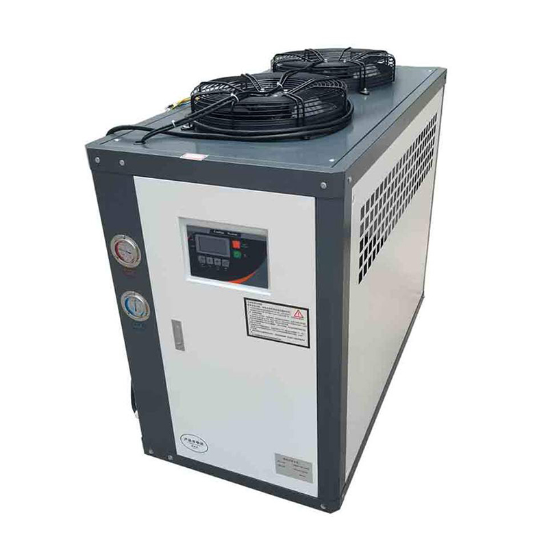 CE 5HP 6HP 10HP Air Cooled Industrial Chiller สำหรับระบบทำความเย็นแม่พิมพ์