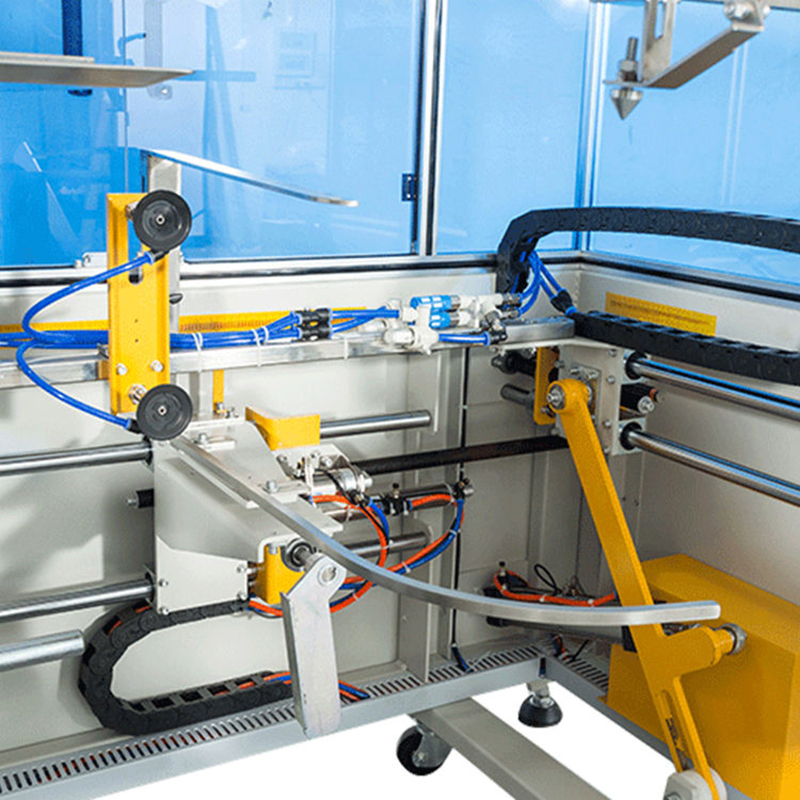 จัดส่งที่รวดเร็วเครื่องเปิดกล่องเทปแนวนอนอัตโนมัติด้านล่างเครื่องซีลกล่อง Erector