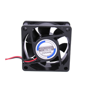 พัดลมแกนอุตสาหกรรม 60x60x25 มม. 2pin พัดลมระบายความร้อนลูกปืนความเร็วสูง