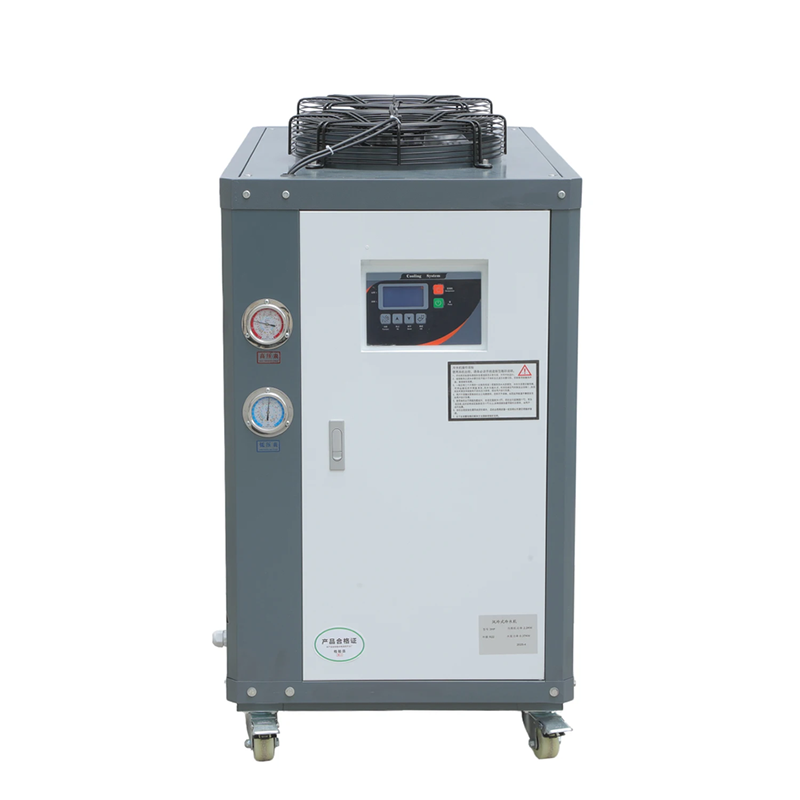 CE 5HP 6HP 10HP Air Cooled Industrial Chiller สำหรับระบบทำความเย็นแม่พิมพ์