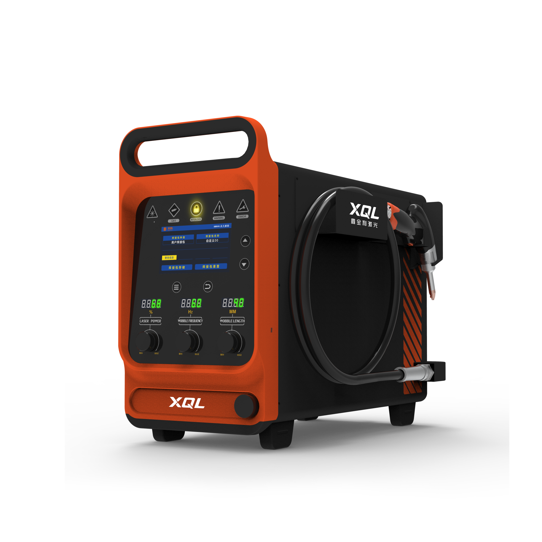 XQL Model F เครื่องเชื่อมเลเซอร์ไฟเบอร์มือถือมือถือ
