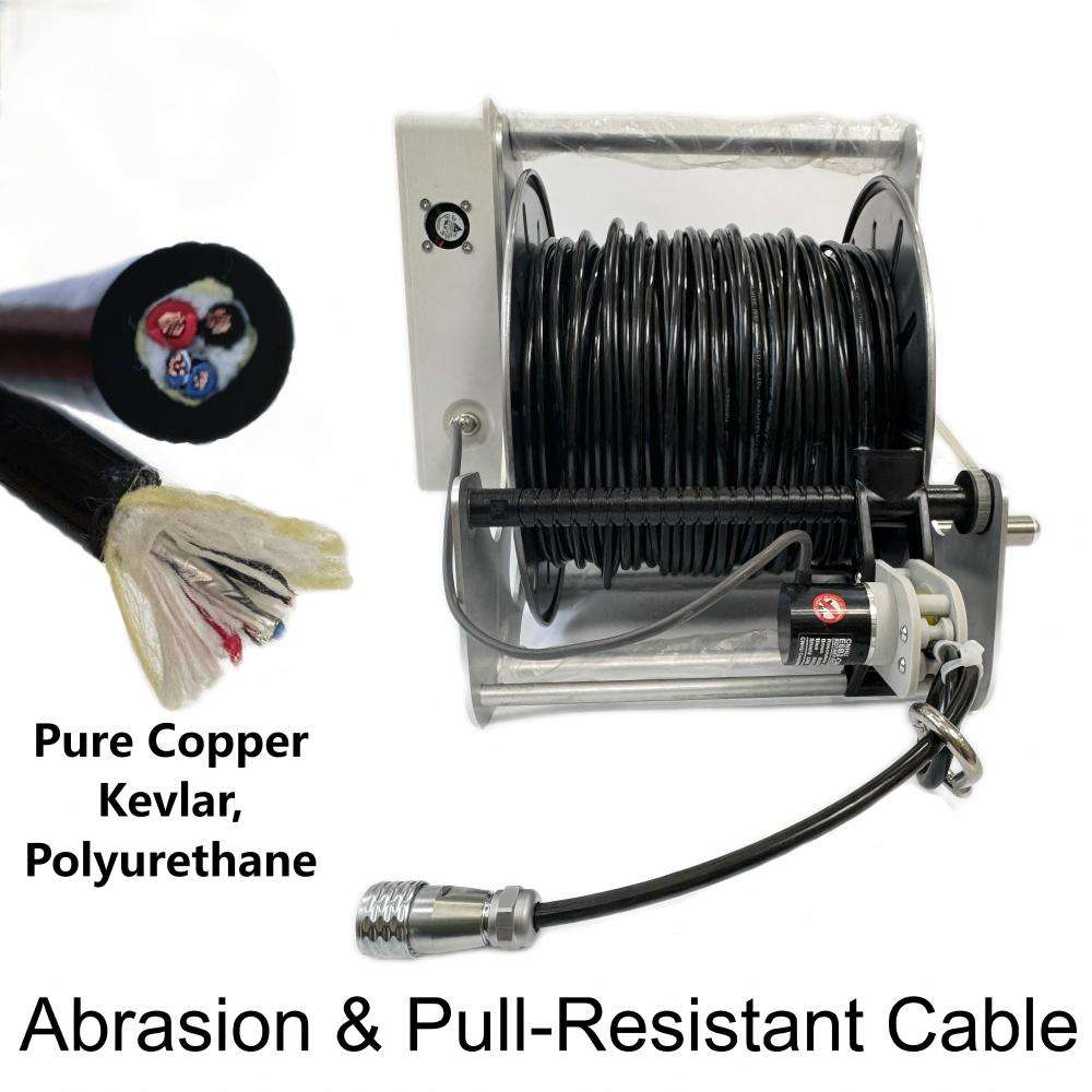 ปรับแต่งสายเคเบิลกันน้ำ 200 เมตร ท่อระบายน้ำขนาดใหญ่ 30 ซม. ตรวจสอบหุ่นยนต์ตีนตะขาบ