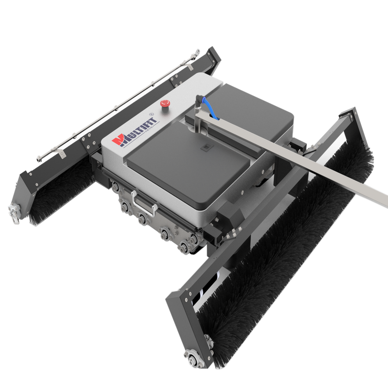 หุ่นยนต์ทำความสะอาดแผงโซลาร์เซลล์แบบหลีกเลี่ยงอันตรายน้ำหนักเบาแบบอัตโนมัติเต็มรูปแบบ