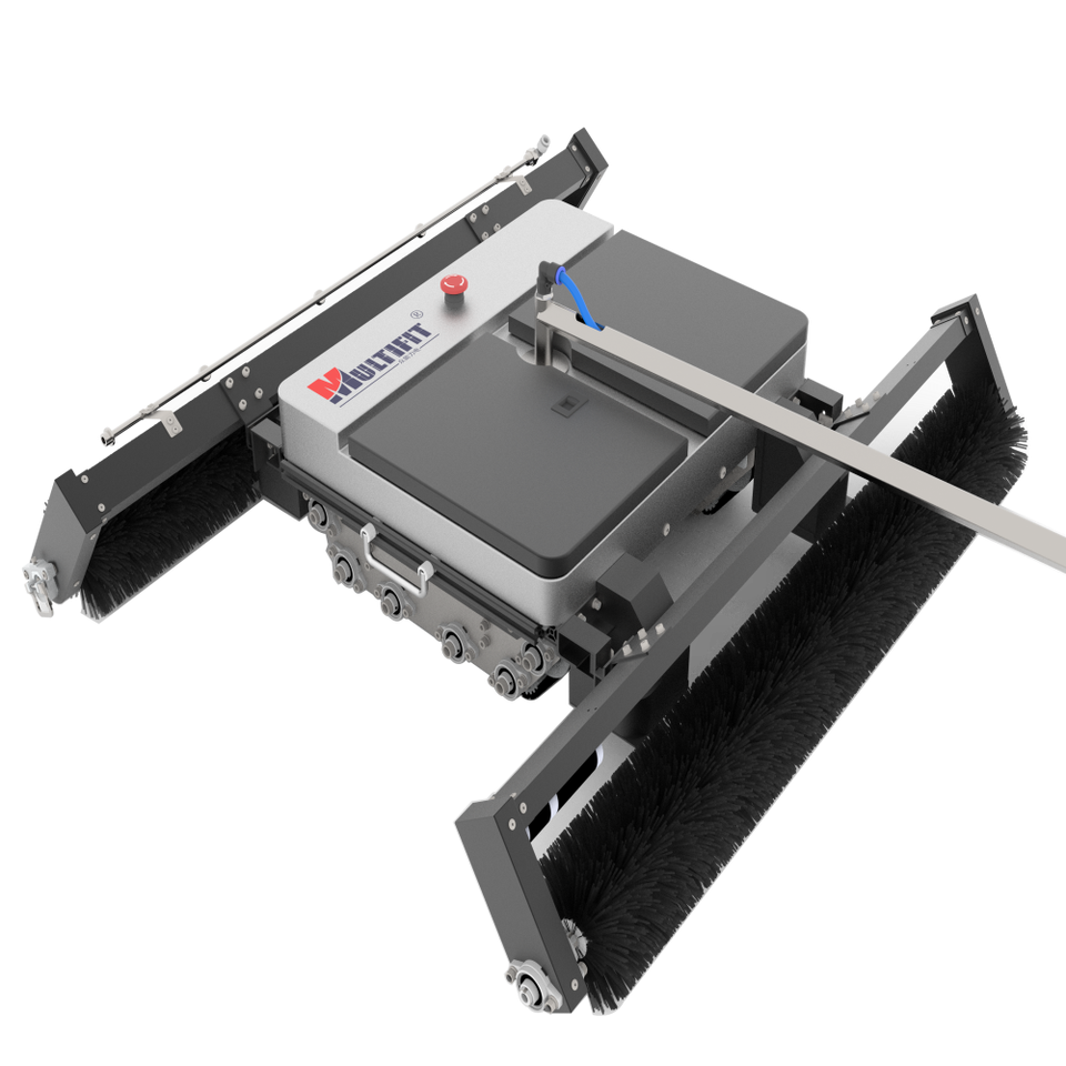 หุ่นยนต์ทำความสะอาดแผงโซลาร์เซลล์แบบหลีกเลี่ยงอันตรายน้ำหนักเบาแบบอัตโนมัติเต็มรูปแบบ