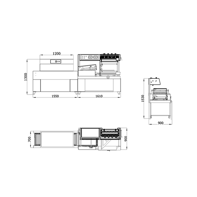 เครื่องซีลฟิล์มหดอัตโนมัติ L Type สำหรับแชมพู