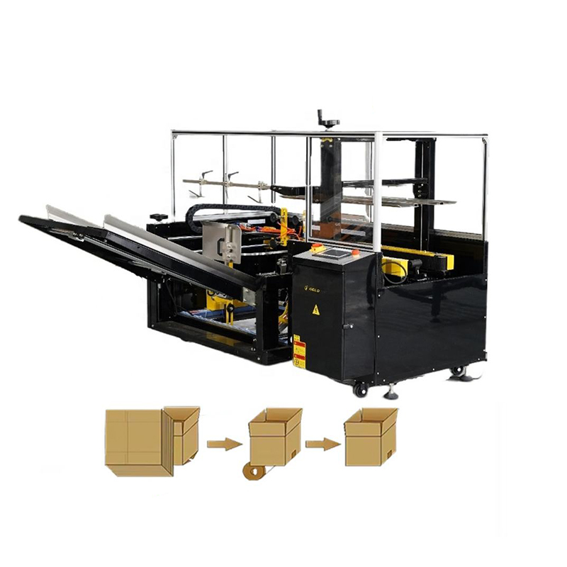 เครื่องสร้างกล่องแบบปรับได้อัตโนมัติ OEM เครื่องสร้างกล่องบรรจุภัณฑ์กระดาษแข็งสำหรับโลจิสติกส์อีคอมเมิร์ซ