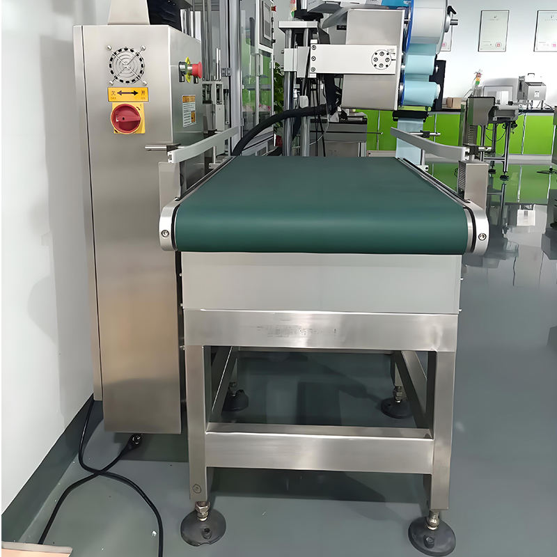 เครื่องตรวจสอบน้ำหนักบนสายพานแปรรูปอาหารสแตนเลสหลายความถี่