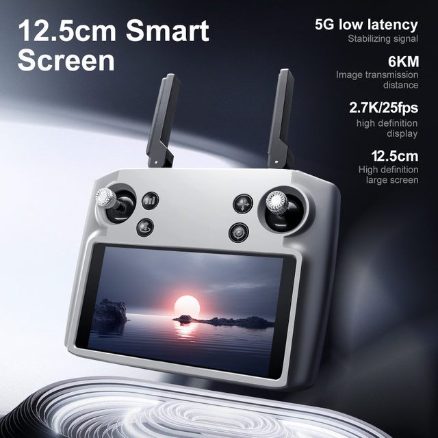 3 แกนกล Gimbal 360 การหลีกเลี่ยงอุปสรรค 5g Wifi Fpv Mapping Drone