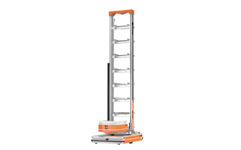 หุ่นยนต์กล่องวัสดุหลายชั้น