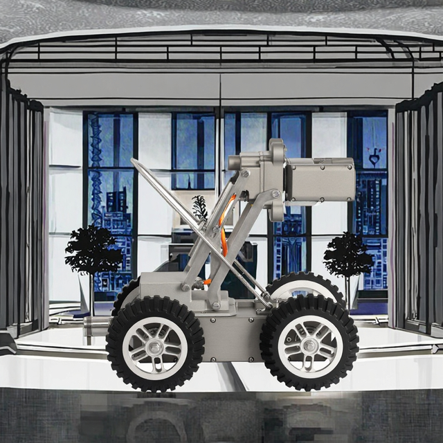 หุ่นยนต์ตรวจสอบเอนโดสโคปหมุนได้ 360 องศาใต้น้ำหุ่นยนต์ตรวจสอบ 8 มม. สำหรับการตรวจสอบท่อส่งน้ำเสียเทศบาล