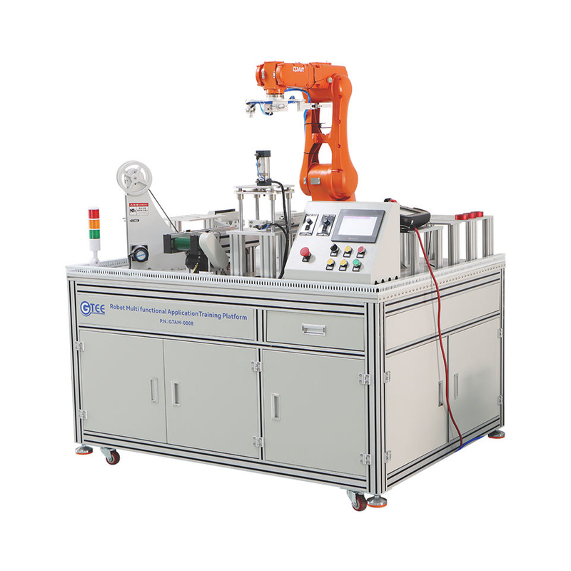 หุ่นยนต์ตั้งโต๊ะระบบฝึกอบรมเทคโนโลยีหุ่นยนต์อุตสาหกรรมอเนกประสงค์