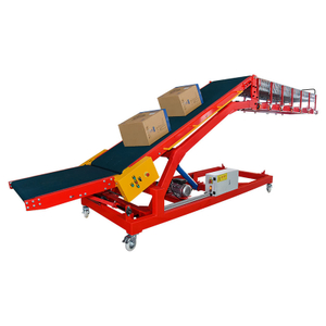 คลังสินค้า คอนเทนเนอร์รถบรรทุก สายพานลำเลียงแบบเอียงอุตสาหกรรมสำหรับการขนถ่าย