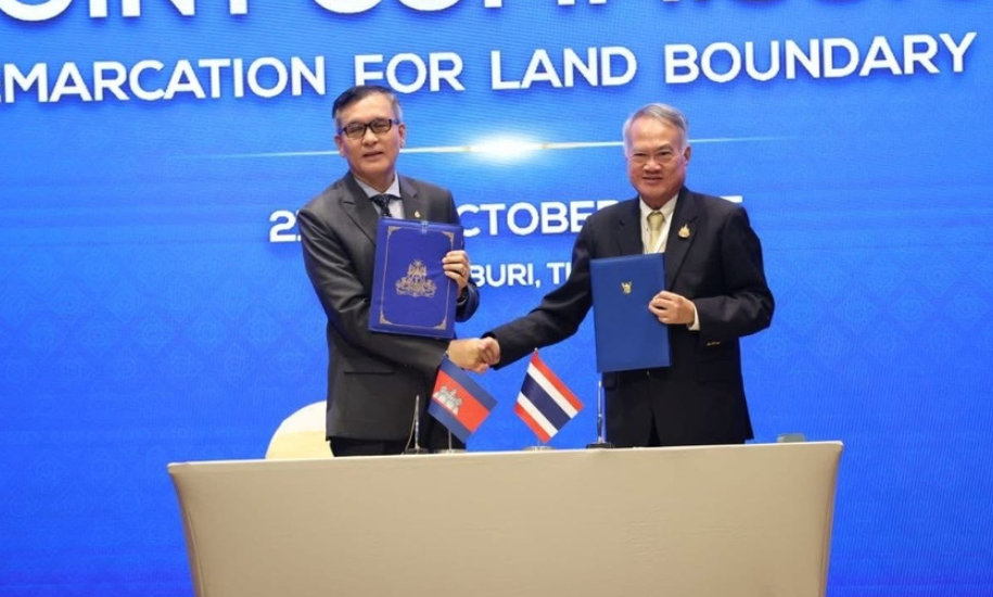 The special meeting of the Cambodia Thailand Joint Border Committee reached multiple consensuses and agreed to rebuild border outposts.png