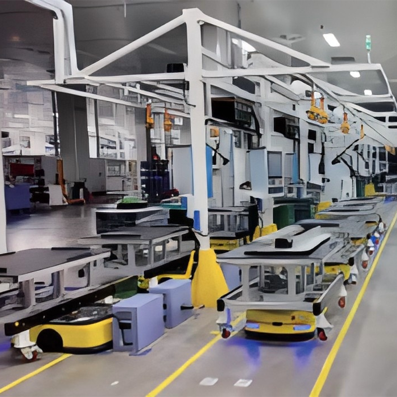 AMR Warehouse แชสซีโหลดการชาร์จอัตโนมัติหุ่นยนต์จัดส่ง AGV อัจฉริยะ