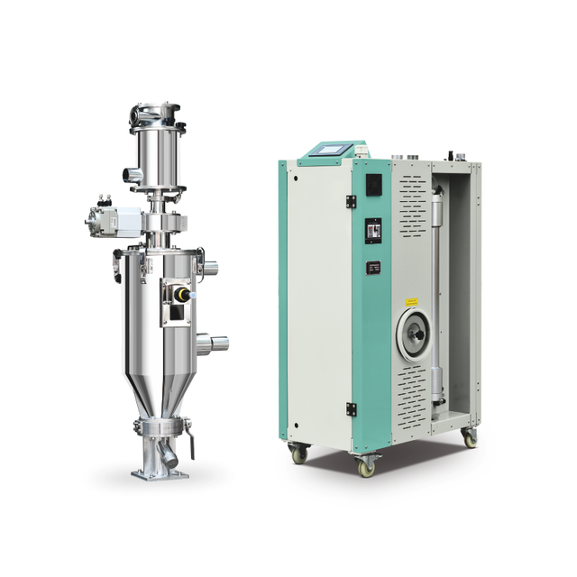 เครื่องอบแห้งแบบฮอปเปอร์ลดความชื้นแบบพลาสติกอะคริลิคขนาดกะทัดรัด