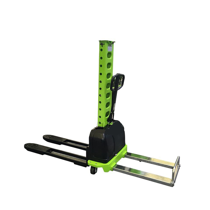 โลจิสติกส์คลังสินค้าประหยัด Semi Electric Pallet Stacker รถยกด้วยตนเอง