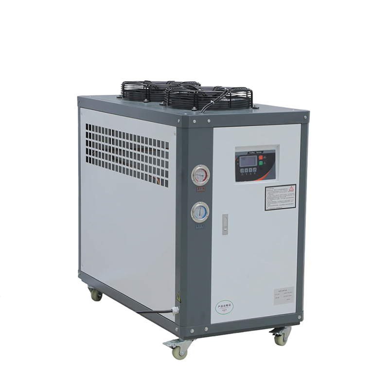 CE 5HP 6HP 10HP Air Cooled Industrial Chiller สำหรับระบบทำความเย็นแม่พิมพ์