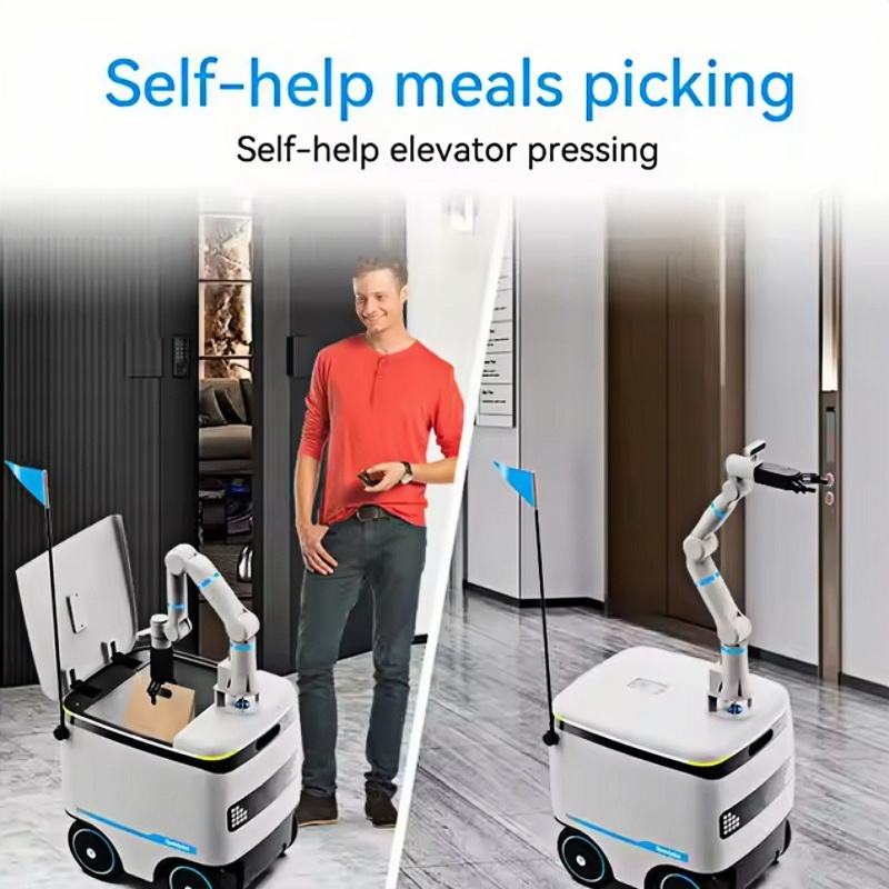 สวนสาธารณะชุมชนการจัดส่งในร่มและกลางแจ้งหุ่นยนต์จัดส่งอัจฉริยะอเนกประสงค์