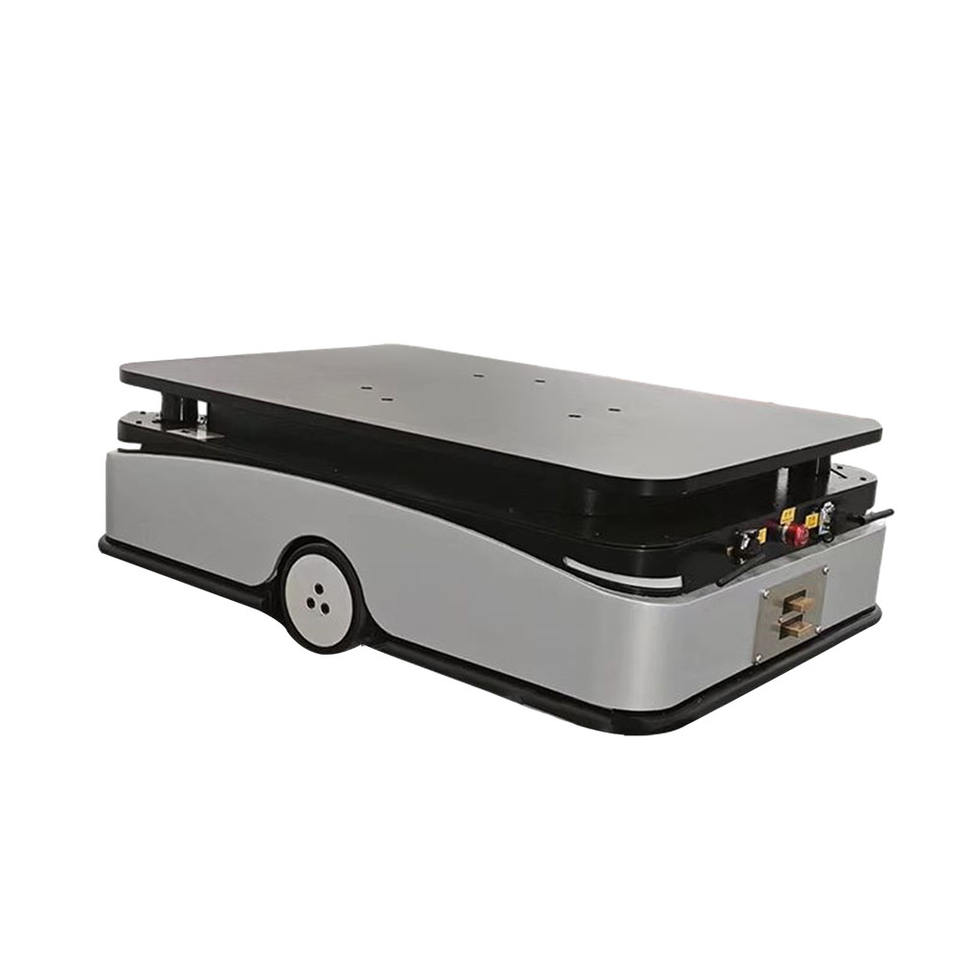 โครงสร้างขนาดกะทัดรัด โครงหุ่นยนต์ AGV AMR แบบไร้รางนำด้วยเลเซอร์พร้อมน้ำหนักแจ็ค 300 กก