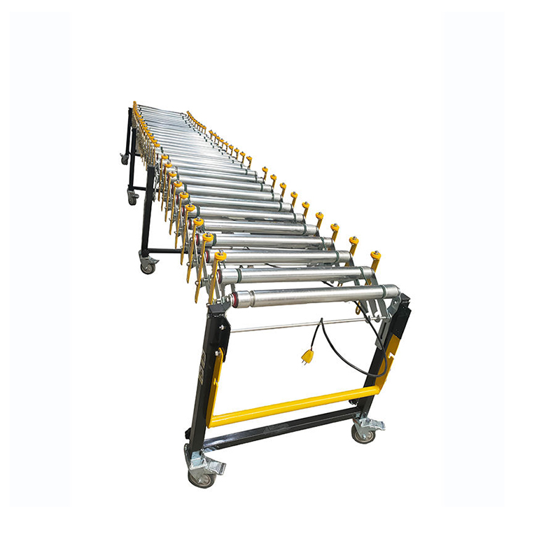 การหมุนเวียนของกล่องกล่องการขนถ่ายสายพานลำเลียง E-commerce Logistics Express Sorting Roller Conveyor