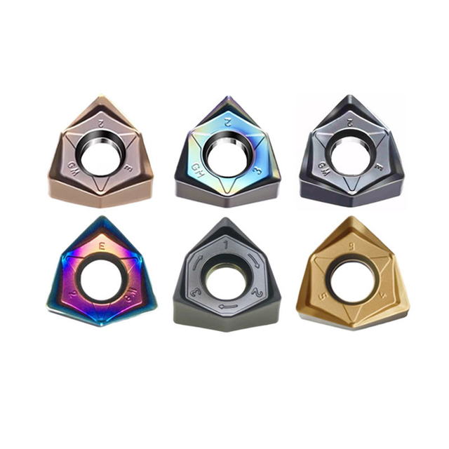 สแตนเลสแบบหกเหลี่ยม 90 องศาฟีดเม็ดมีดมิลลิ่ง CNC อย่างรวดเร็ว